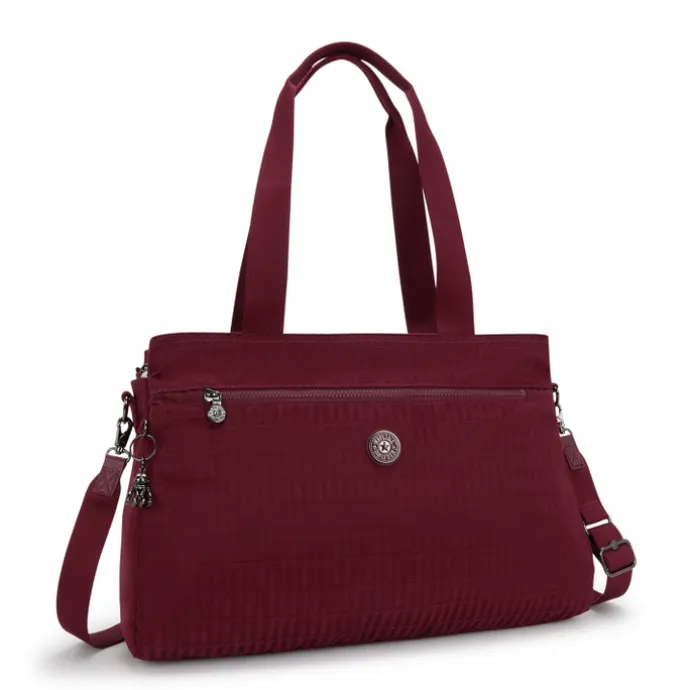 Kipling Elysia Work E e jq maroon tile jacquard