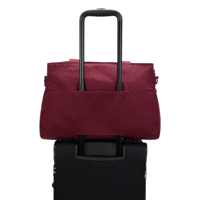 Kipling Elysia Work E e jq maroon tile jacquard