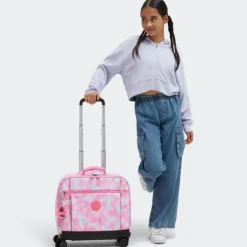 Kipling New Storia pink met