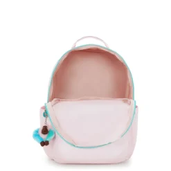 Kipling Seoul College pink met