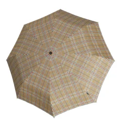 Knirps T.200 Medium Duomatic check beige