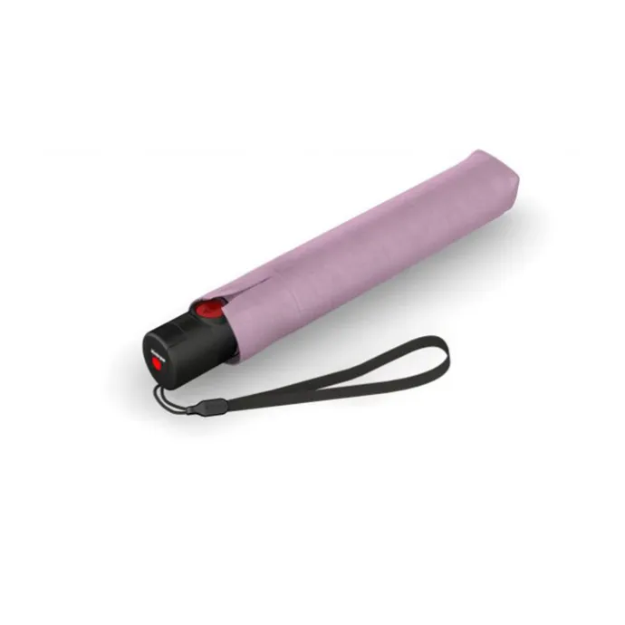 Knirps U.200 Ultra Light Duomatic Paraplu UV Protection rosé with black coating