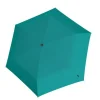 Knirps U.200 Ultra Light Duomatic Paraplu UV Protection turquoise with black coating
