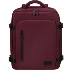 Lipault City Plume Travel Backpack bordeaux