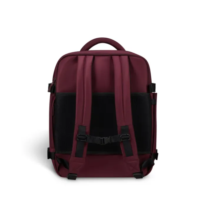 Lipault City Plume Travel Backpack bordeaux