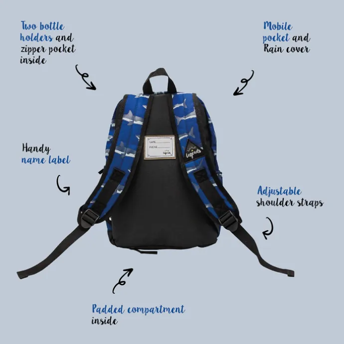 Little Legends Backpack L shark mouth