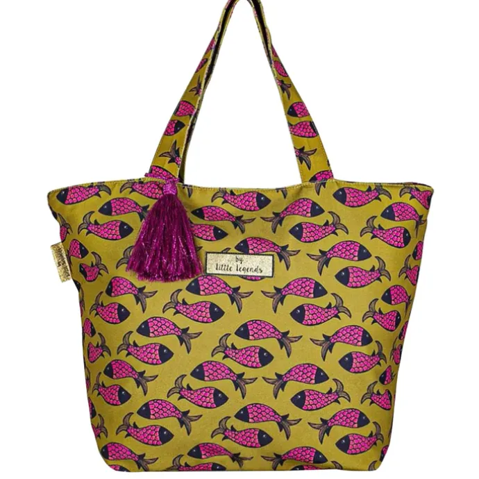 Little Legends Beach Bag Fish Indian pink