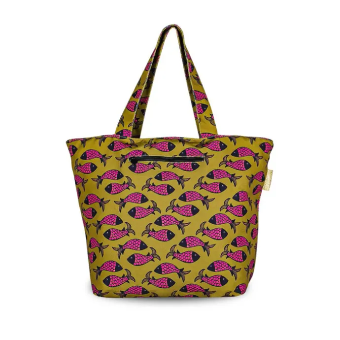 Little Legends Beach Bag Fish Indian pink
