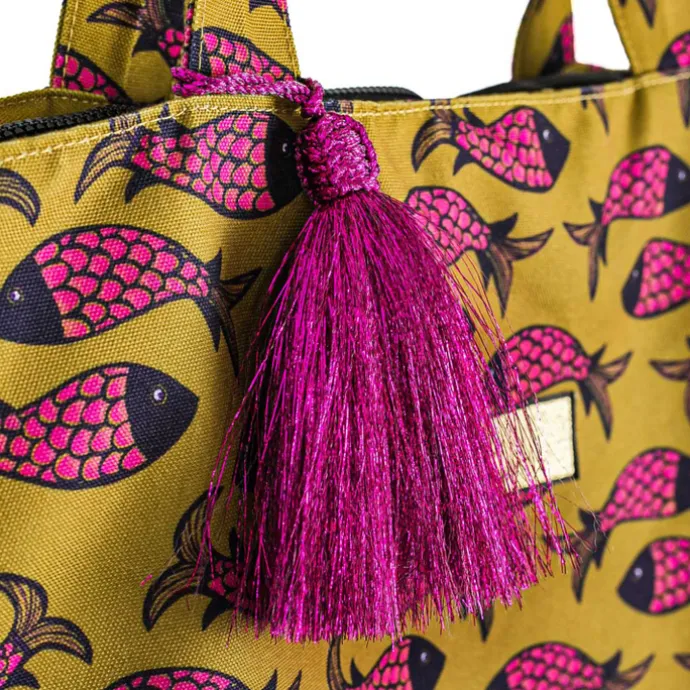 Little Legends Beach Bag Fish Indian pink