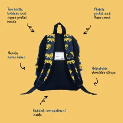 Little Legends Tiger navy blue Backpack L donker blauw