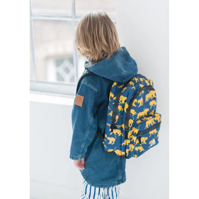 Little Legends Tiger navy blue Backpack L donker blauw