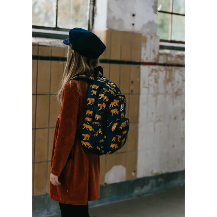 Little Legends Tiger navy blue Backpack L donker blauw