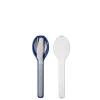 Mepal Ellipse Cutlery 3-Pieces vivid blue