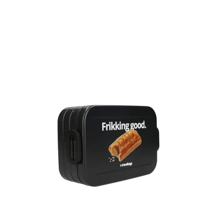 Mepal X Travelbags Frikandelbroodjetrommel Lunchbox Medium black