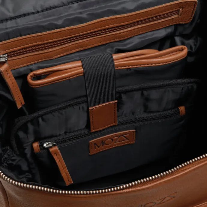 Mozz Beloved Diaper Backpack cognac