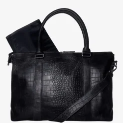 Mozz Croco Lola Bag Luiertas black