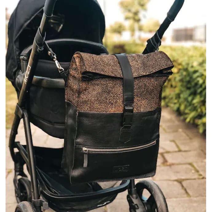 Mozz Gobi Backpack Luiertas Mini Dots beige