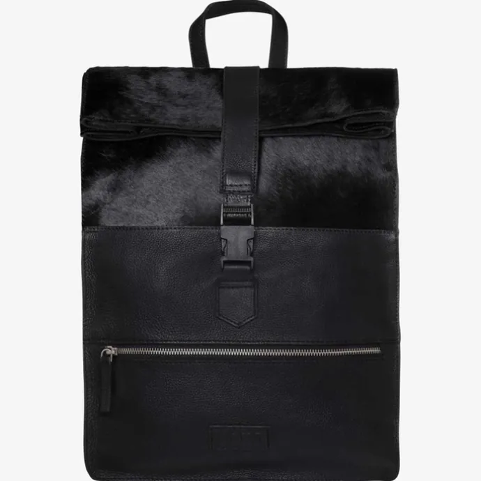 Mozz Gobi Diaper Backpack black cow