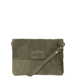 Mozz Luieretui Crossbody Suede snake olive