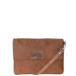 Mozz Luieretui Crossbody Suede snake cognac