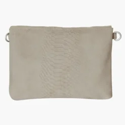 Mozz Luieretui Crossbody Suede snake zand