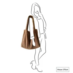 Mozz Mom Bag Teddy dark grey