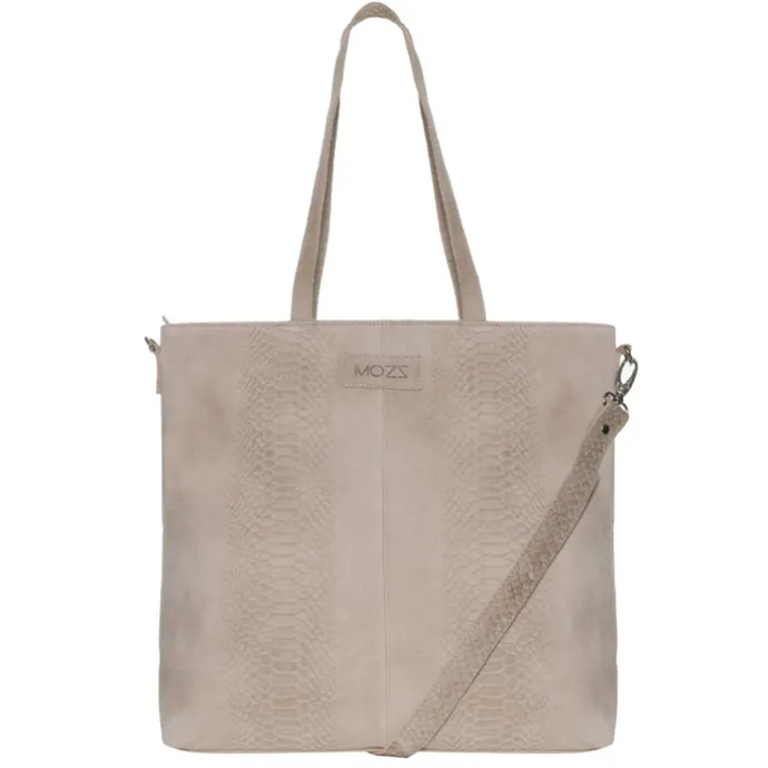 Mozz Momsbag Snake Shopper sand