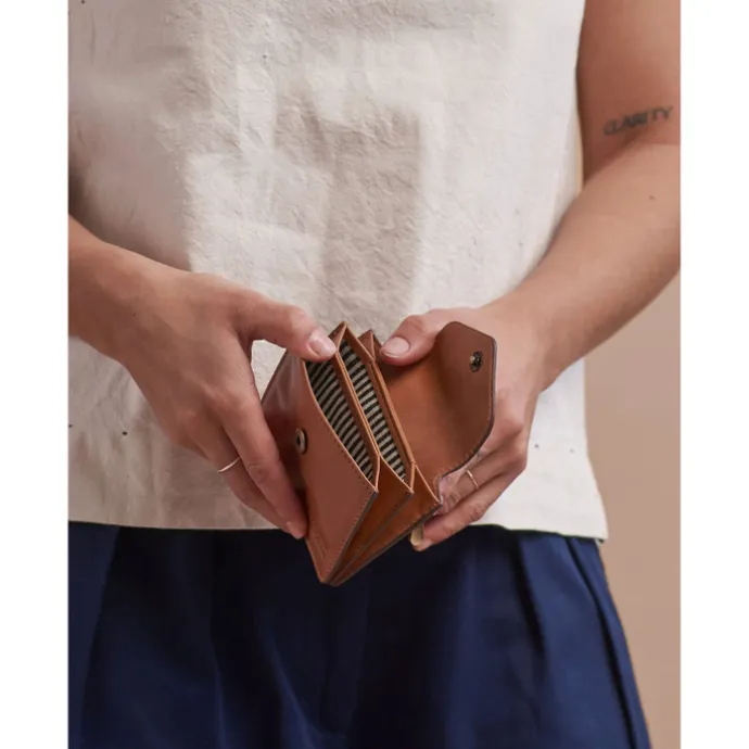 O My Bag Harmonica Wallet cognac