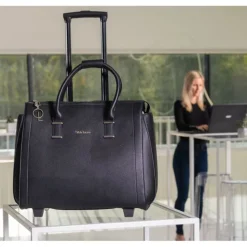Olivia Lauren College Business Trolley zwart