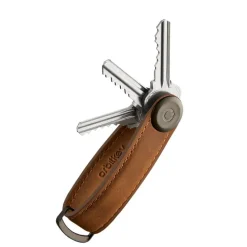 Orbitkey Crazy Horse Leather Key Organiser chestnut brown
