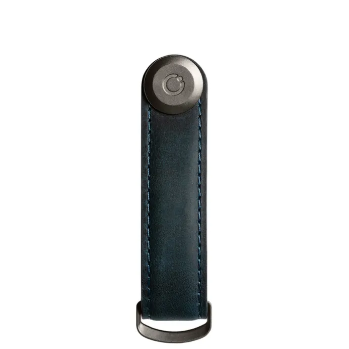 Orbitkey Crazy Horse Leather Key Organiser marine blue