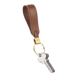 Orbitkey Loop Keychain Leather caramel