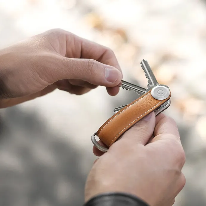 Orbitkey Premium Leather 2.0 Keyholder charcoal / grey