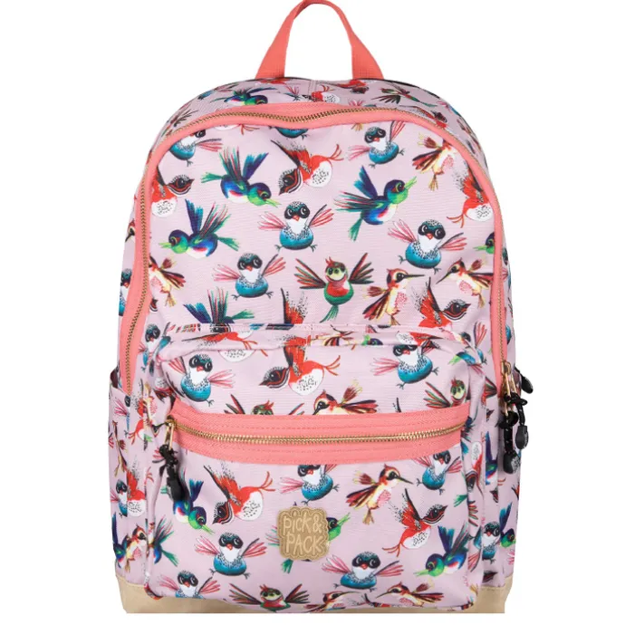 Pick & Pack Birds Backpack L soft pink