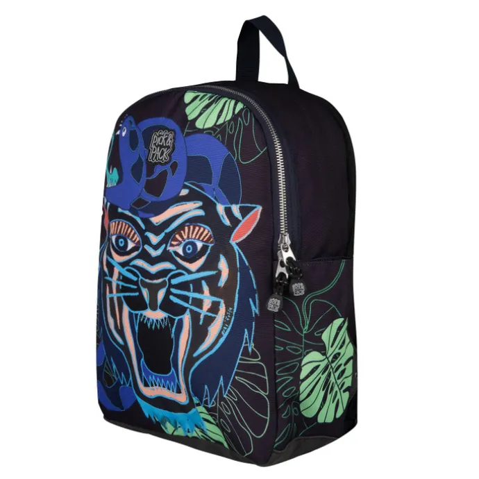 Pick & Pack Dangerous Cat AOP Backpack M carbon