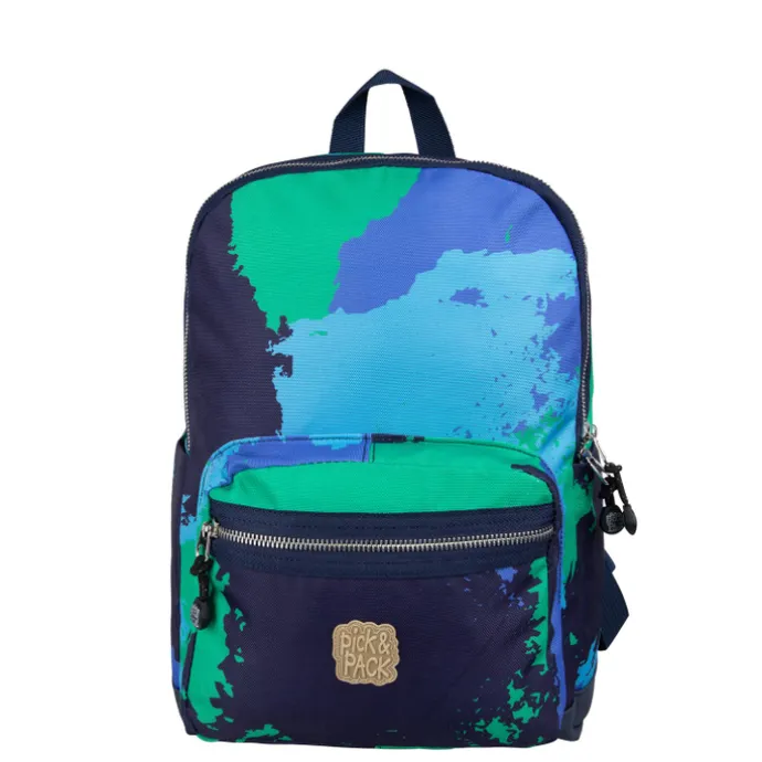 Pick & Pack Faded Camo Backpack M blue