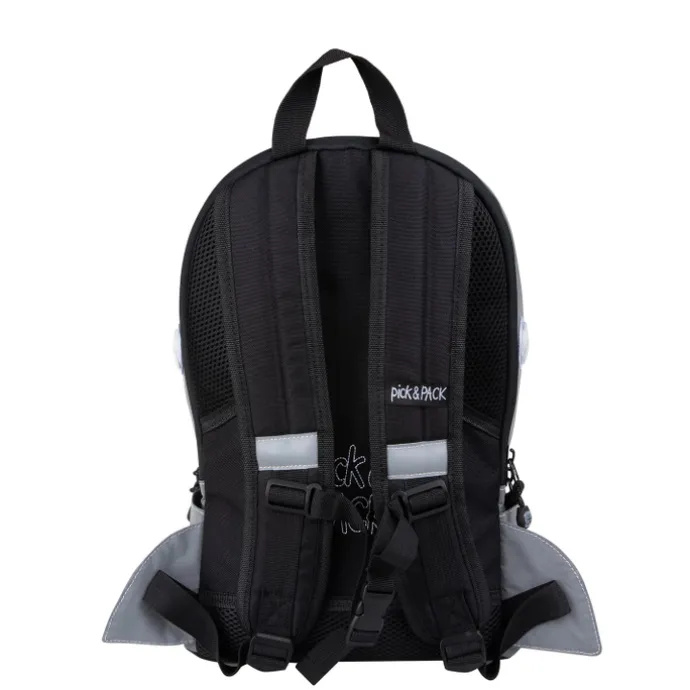 Pick & Pack Shark Shape Backpack M visible grey