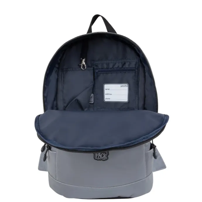 Pick & Pack Shark Shape Backpack M visible grey