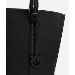 Pinko Carrie Shopper Big Pelle Botta black