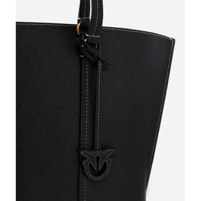 Pinko Carrie Shopper Big Pelle Botta black