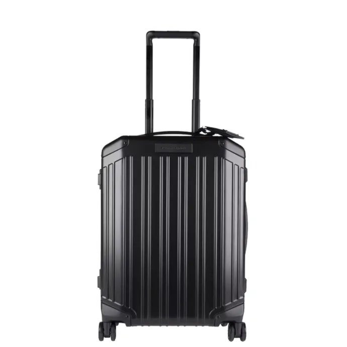Piquadro Alu Slim 4 Wheel Cabin Trolley black