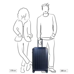Piquadro ALU-B2 Medium Trolley 69 blue