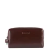 Piquadro Black Square Beauty bag 2 zippers brown