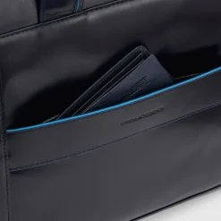 Piquadro Blue Square Computer Portfolio Briefcase 14'' black