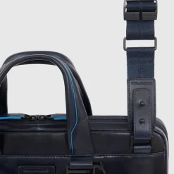 Piquadro Blue Square Computer Portfolio Briefcase 14'' black
