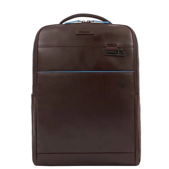 Piquadro Blue Square Computer Backpack Plain With iPad Pro brown