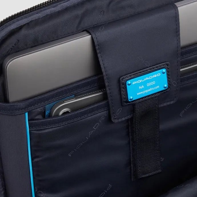 Piquadro Blue Square Computer Backpack Plain With iPad Pro brown