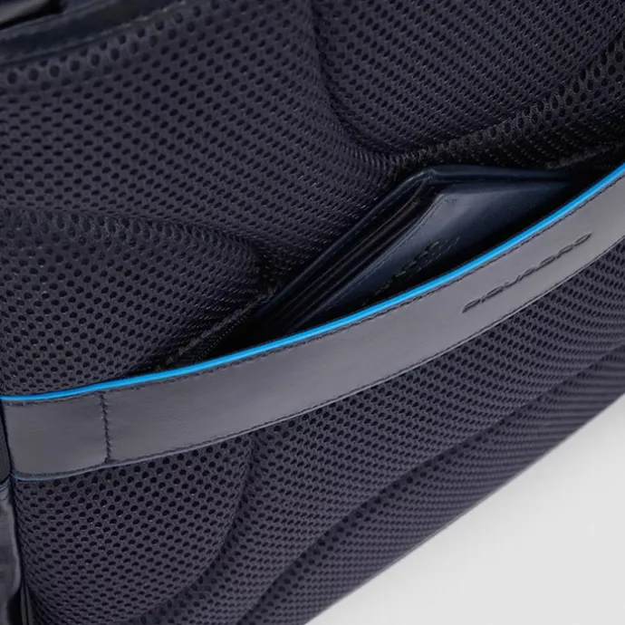 Piquadro Blue Square Computer Backpack Plain With iPad Pro brown