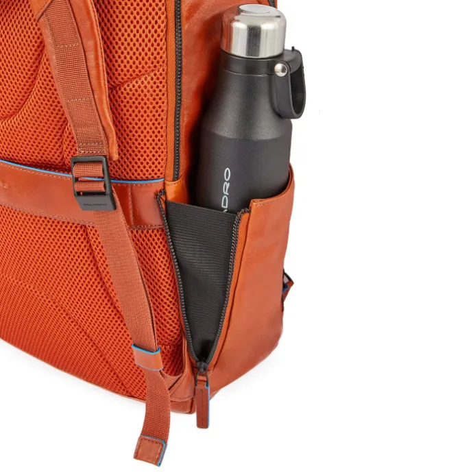Piquadro Blue Square Computer Backpack With iPad Pro blue