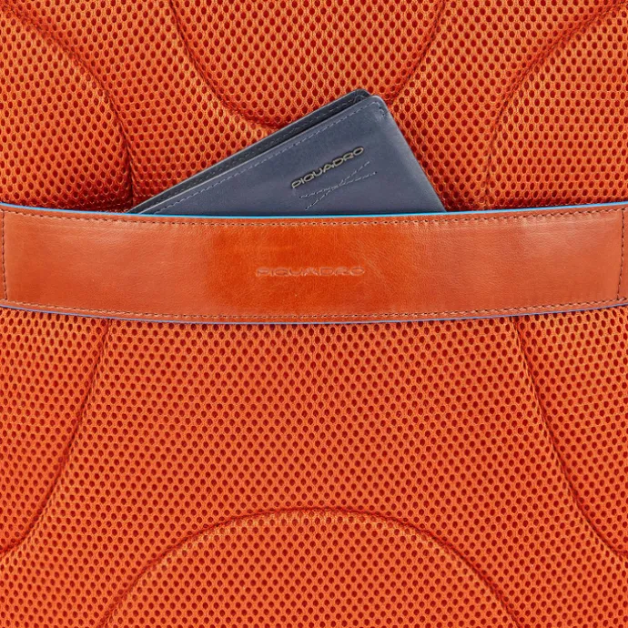 Piquadro Blue Square Computer Backpack With iPad Pro blue
